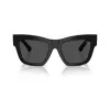 Óculos de sol de mulher Burberry BE4449-300187 Cat-Eye, armação preta, lentes cinzentas degradê, 53mm