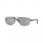 Óculos de sol de homem Burberry BE3164-13166G Pilot, armação preta, lentes cinzentas degradê, 62mm