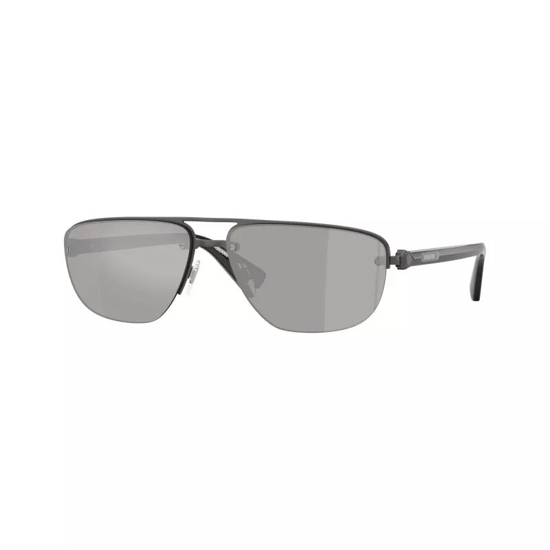 Óculos de sol de homem Burberry BE3164-13166G Pilot, armação preta, lentes cinzentas degradê, 62mm