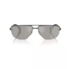 Óculos de sol de homem Burberry BE3164-13166G Pilot, armação preta, lentes cinzentas degradê, 62mm