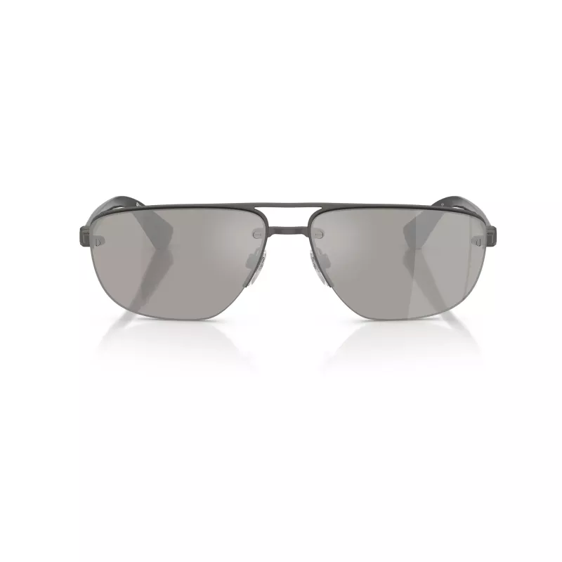 Óculos de sol de homem Burberry BE3164-13166G Pilot, armação preta, lentes cinzentas degradê, 62mm