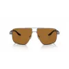 Óculos de sol de homem Armani Exchange AX2037S 600383 Polarized Pilot, preto mate/cinzento, 60mm