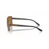 Óculos de sol de homem Armani Exchange AX2037S 600383 Polarized Pilot, preto mate/cinzento, 60mm