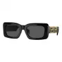 Óculos de sol de mulher Versace VE4444UGB187 Cat-Eye, armação preta, lentes cinzentas Gradient, 54mm