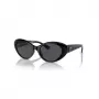 Óculos de sol de mulher Versace VE4455U GB1/87 Cat-Eye, armação preta, lentes cinzentas, 53-19-140 mm