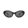 Óculos de sol de mulher Versace VE4455U GB1/87 Cat-Eye, armação preta, lentes cinzentas, 53-19-140 mm