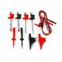 Conjunto de cabos de medição para multímetro HT Instruments 44100 com fichas banana de 4mm, pontas de prova e 6 pinças crocodilo (20A)
