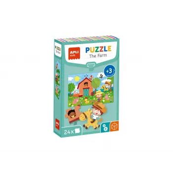 Puzzle educativo AGIPA A quinta, 24 peças, caixa de cartão, 152 mm de comprimento 18746