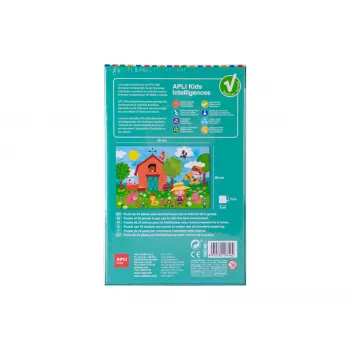 Puzzle educativo AGIPA A quinta, 24 peças, caixa de cartão, 152 mm de comprimento 18746