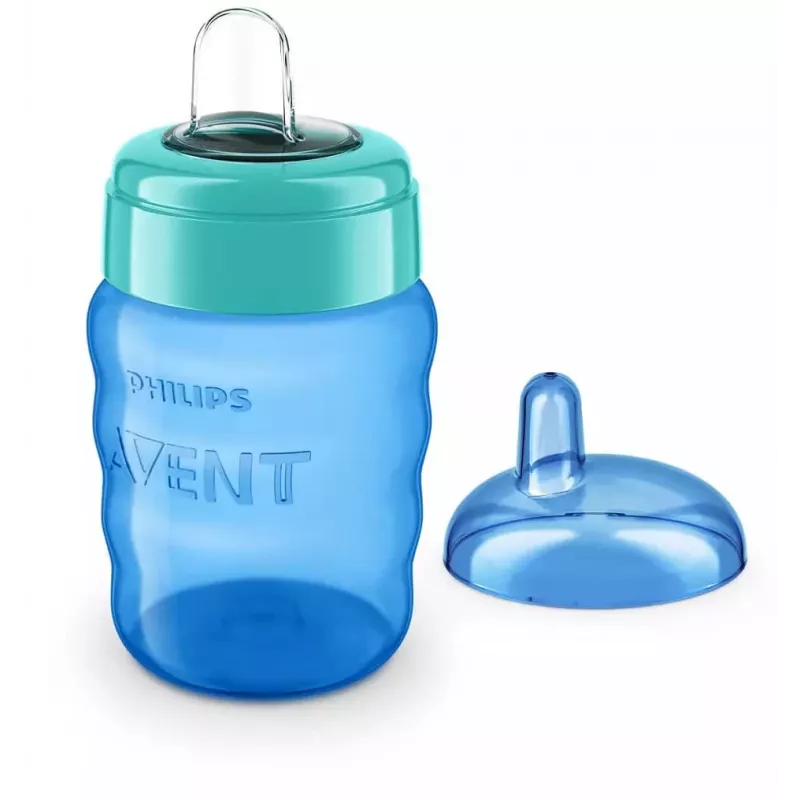 Copo de treino Philips AVENT Easy Sip, 9M+, 260 ml, bico de silicone, azul