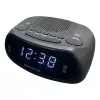 Rádio-relógio AIWA CR-09J FM com duplo alarme, visor LED, preto