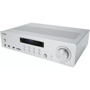 Micro-sistema Hi-Fi AIWA AMU-120BT/SL com Bluetooth, DAB+/FM, 200W PMPO, prateado