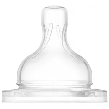 Philips Avent Tetinas de silicone anti-cólicas para biberões, fluxo médio, 3M+, pack de 2