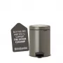 Balde de pedal Brabantia NewIcon 5 litros, Platinum
