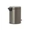 Balde de pedal Brabantia NewIcon 5 litros, Platinum