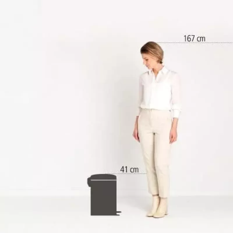 Balde de pedal Brabantia NewIcon 12L, Brilliant Steel