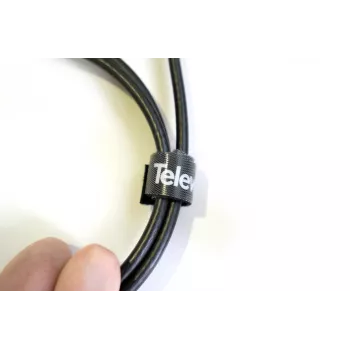 Rolo de abraçadeiras de velcro para cabos Televes KB 8, 8 mm x 10 m, preto, reutilizável 200101