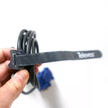 Abraçadeiras de velcro para cabos Televes KBL, pack de 10, preto, 15 mm x 250 mm 200102