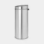 Balde do lixo Brabantia Touch Bin 30L, Matt Steel