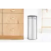 Balde do lixo Brabantia Touch Bin 30L, Matt Steel