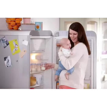 Recipientes de armazenamento de leite materno e alimentos para bebé Philips Avent 180 ml (pack de 5) com tampas