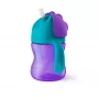 Copo com palhinha flexível Philips Avent 200 ml, 9m+, roxo