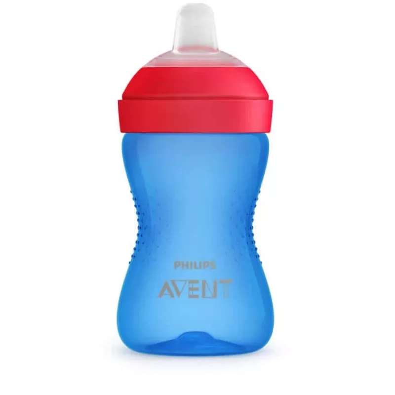 Copo de treino Philips Avent My Grippy com bico macio 300ml, 9M+, azul