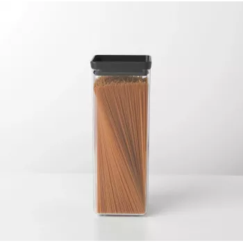 Recipiente quadrado Brabantia 2,5L cinzento-escuro