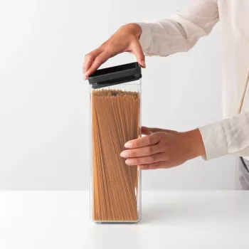 Recipiente quadrado Brabantia 2,5L cinzento-escuro