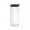 Recipiente quadrado Brabantia 2,5L cinzento-escuro