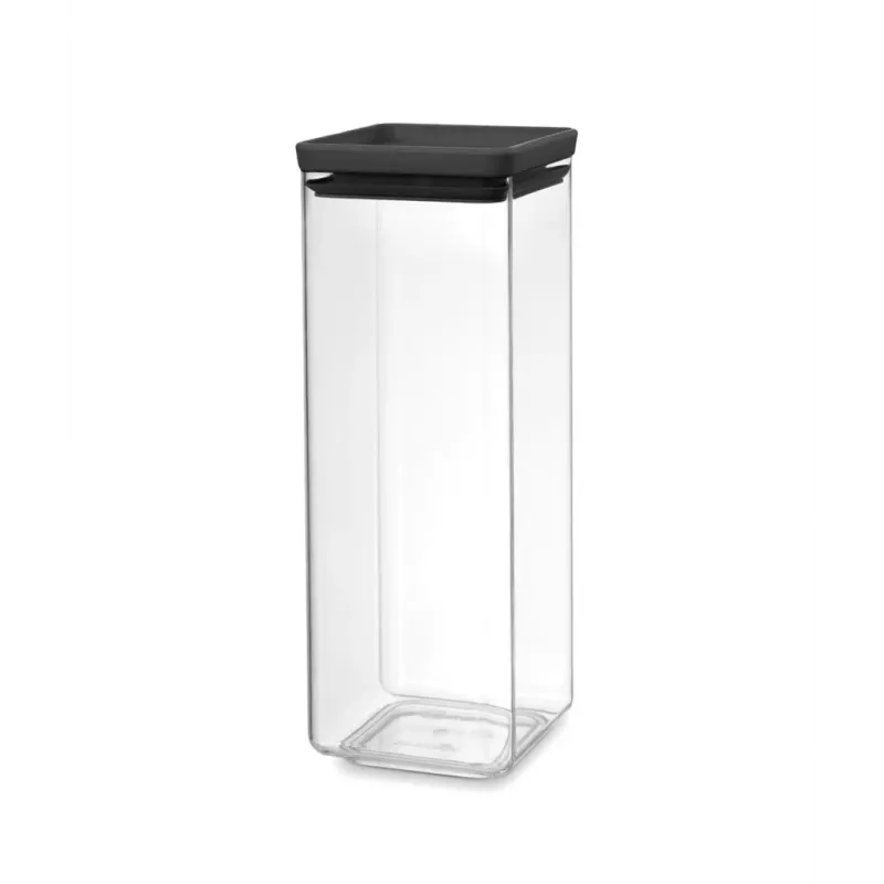 Recipiente quadrado Brabantia 2,5L cinzento-escuro