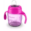 Copo de aprendizagem Philips AVENT Easy Sip com pegas, 6M+, 200 ml, bico de silicone, rosa