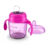 Copo de aprendizagem Philips AVENT Easy Sip com pegas, 6M+, 200 ml, bico de silicone, rosa