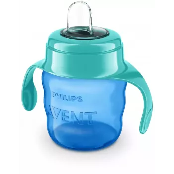 Copo de aprendizagem Philips AVENT Easy Sip com pegas, 6M+, 200 ml, bico de silicone, verde