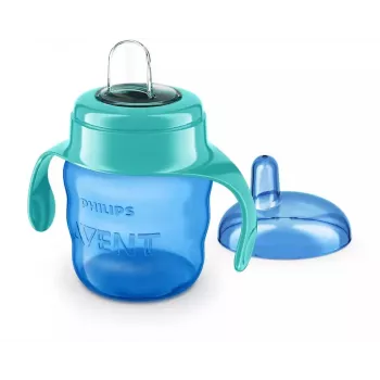 Copo de aprendizagem Philips AVENT Easy Sip com pegas, 6M+, 200 ml, bico de silicone, verde