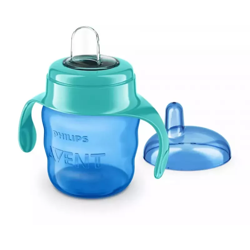 Copo de aprendizagem Philips AVENT Easy Sip com pegas, 6M+, 200 ml, bico de silicone, verde