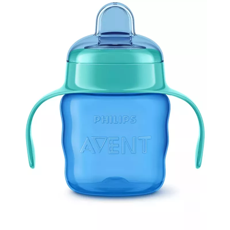 Copo de aprendizagem Philips AVENT Easy Sip com pegas, 6M+, 200 ml, bico de silicone, verde
