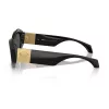 Óculos de sol Versace VE4466UGB187 para homem, armação preta, lentes cinzento-escuro, 54-19-140