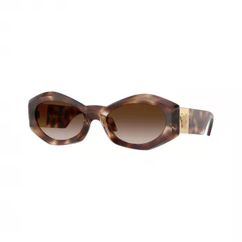 Óculos de sol Versace VE4466U para homem, quadrados, acetato, armação preta, lentes cinzentas, 54 mm VE4466U54613B