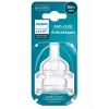 Tetinas de silicone para biberão Philips Avent Anti-Colic, fluxo rápido, 6M+, pack de 2