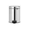 Balde de pedal Brabantia NewIcon 5L Brilliant Steel