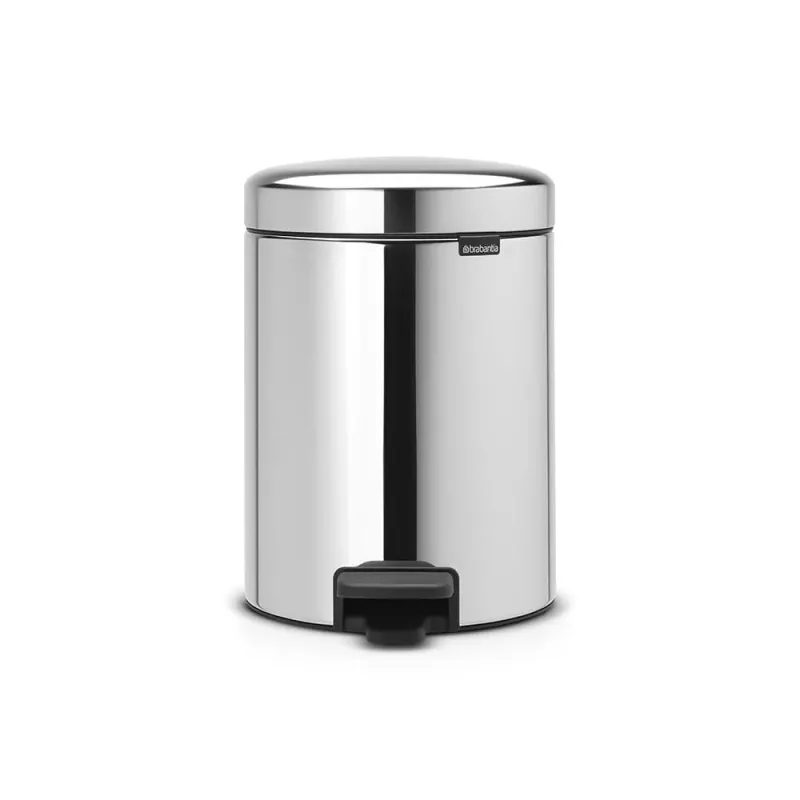 Balde de pedal Brabantia NewIcon 5L Brilliant Steel