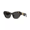 Óculos de sol cat-eye Burberry para mulher BE4423-410687, armação Havana castanho-escuro, lentes castanhas degradê, 52 mm