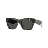 Burberry BE4424-410687 óculos de sol de mulher, Cat Eye, armação cinzento transparente, lentes cinzento-escuro, 52/18/130 mm