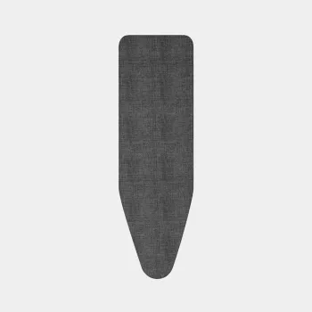 Capa de tábua de passar Brabantia Denim Black, tamanho B, 124x38 cm, acolchoamento 8mm