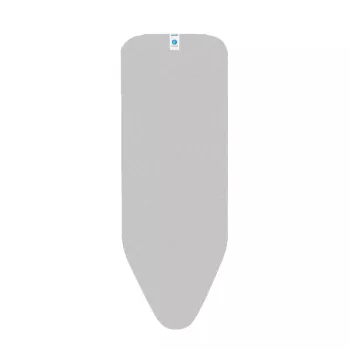Brabantia capa de tábua de passar a ferro, 124x45 cm, algodão metalizado, espuma 2mm, cinzento metálico