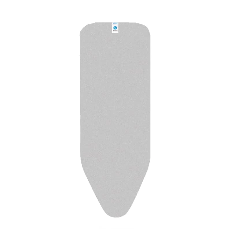 Brabantia capa de tábua de passar a ferro, 124x45 cm, algodão metalizado, espuma 2mm, cinzento metálico