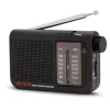 AIWA RS-55/BK rádio portátil analógico AM/FM de bolso, preto