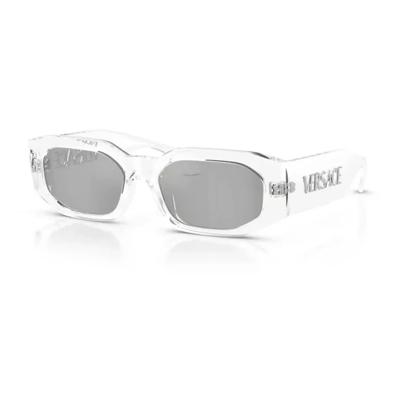 Versace óculos de sol unissexo VE4489U1488V preto/cinzento-escuro 55-18-140