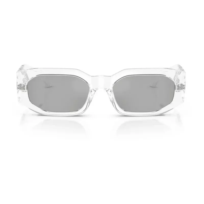Versace óculos de sol unissexo VE4489U1488V preto/cinzento-escuro 55-18-140